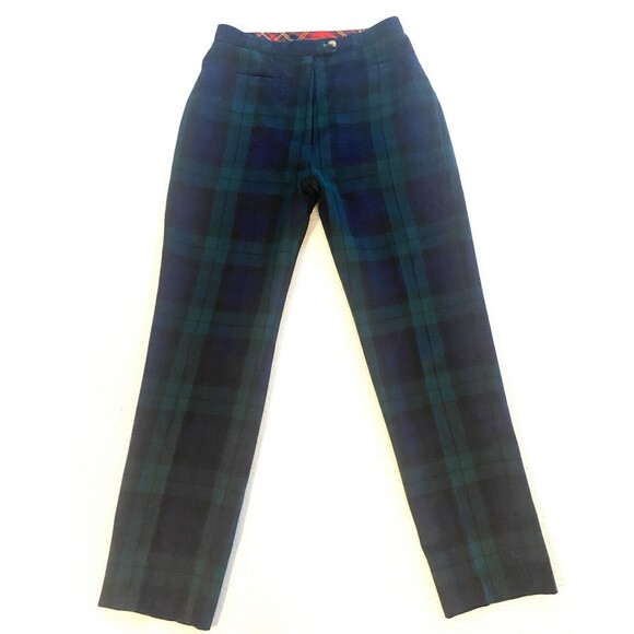 Vintage Tommy Hilfiger Plaid Straight Leg Pants Size 6 - Picture 1 of 11
